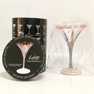 Lolita Designs 'Happy Birthday-tini' Martini Glass